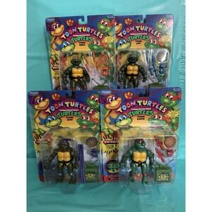 TMNT Toon Turtles Lot of 4 Sealed Figures Nickelodeon Playmates